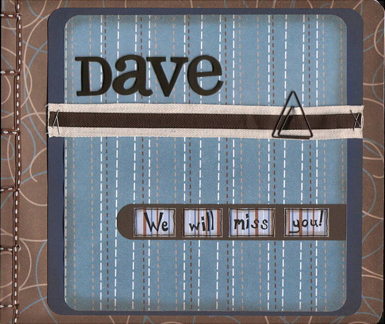 Dave&#039;s farewell card
