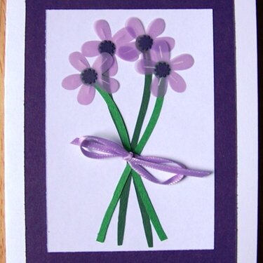 Purple Flowers (Mother&#039;s Day) Card