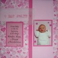 Baby scrapbook title page