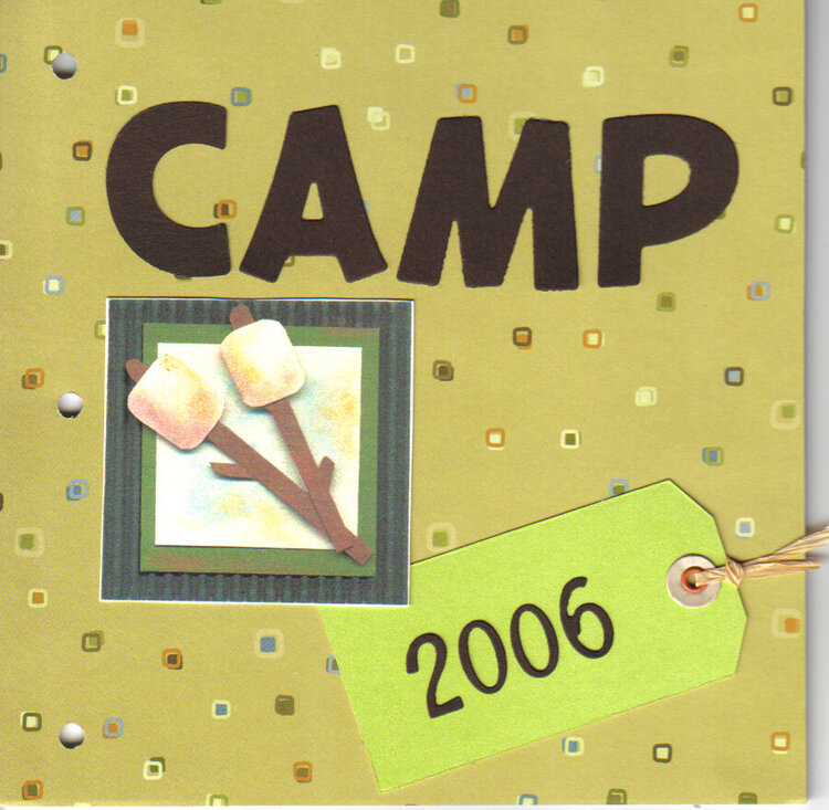 Camp Mini-Album Cover (e-cuts)