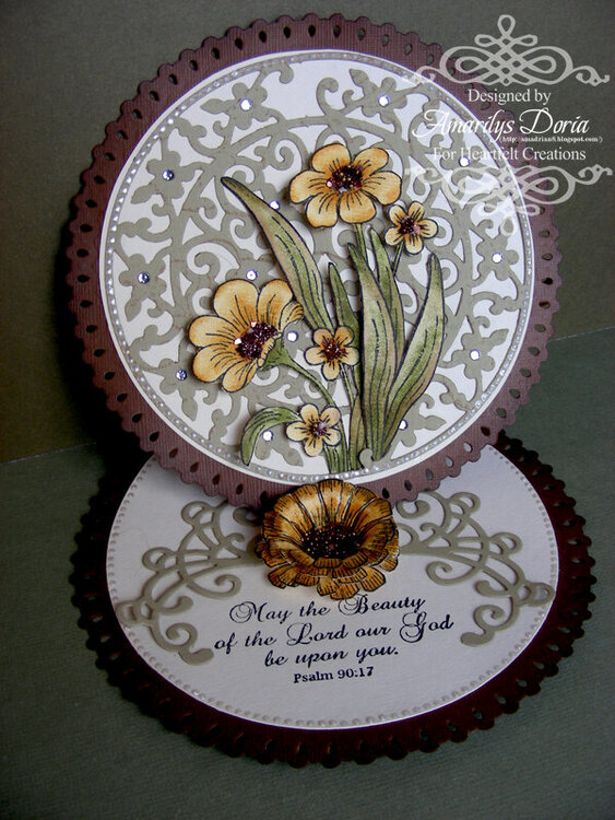 Easel Card {Heartfelt Creations DT}