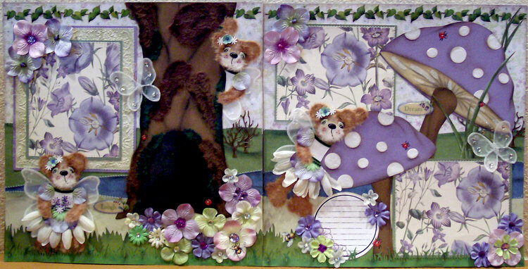 Purple Fairies Layout