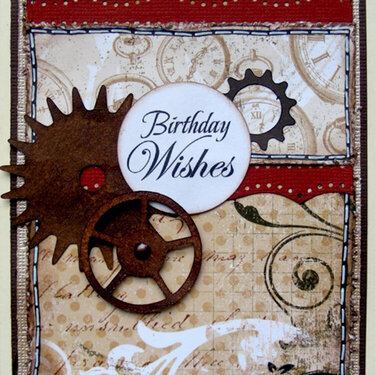 birthday wishes card {A Walk Down Memory Lane DT}