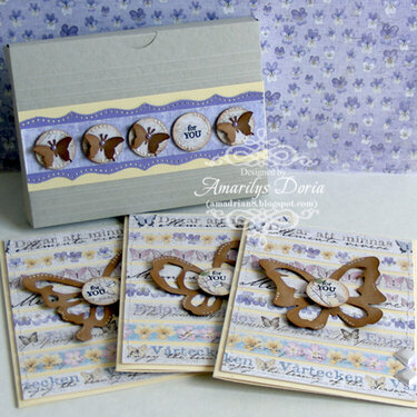 Gift Card  Set {ScrapThat! August &quot;Days To Remember&quot; Kit }