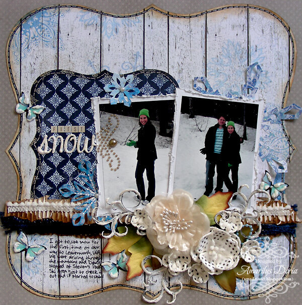 first snow {ScrapThat! January Kit Reveal}