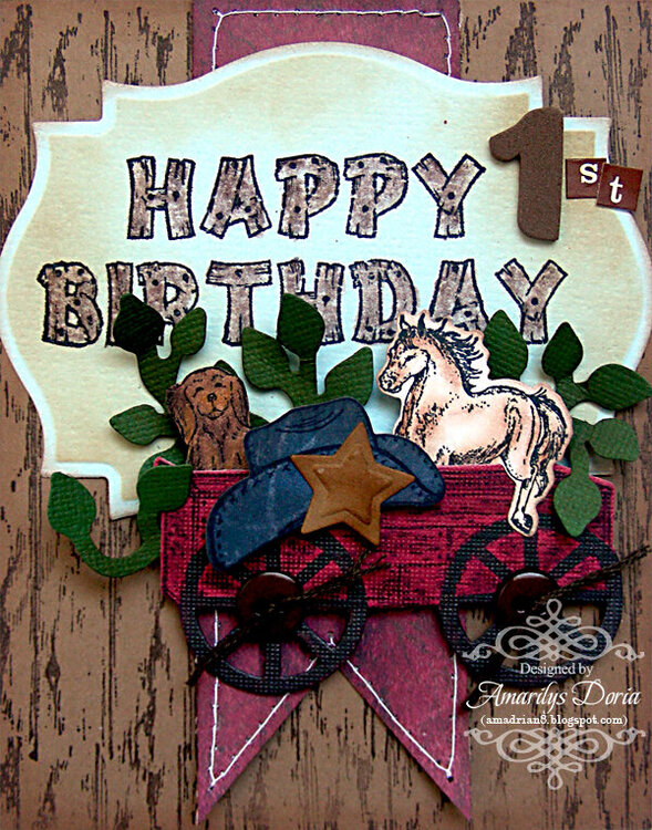 happy birthday card {Heartfelt Creations DT}