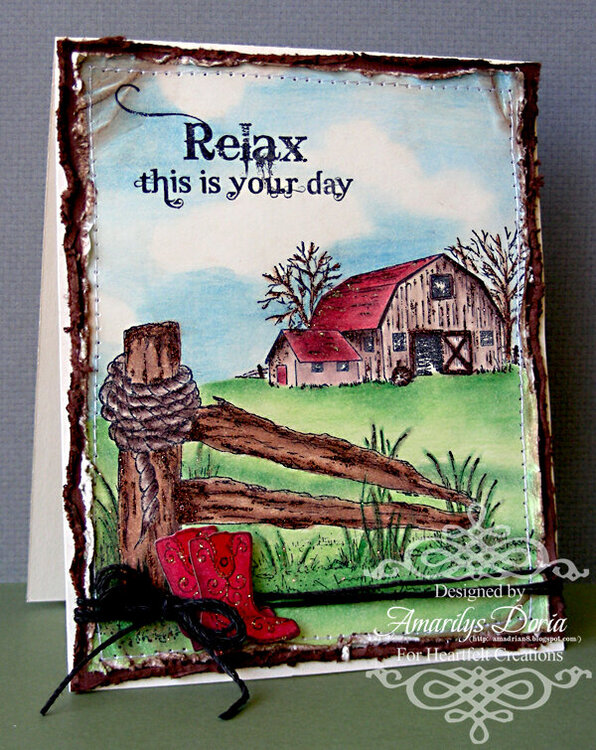 Relax this is your day {Heartfelt Creations DT}