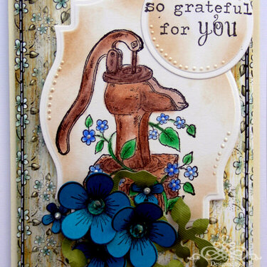 so grateful for you card {Heartfelt Creations DT}