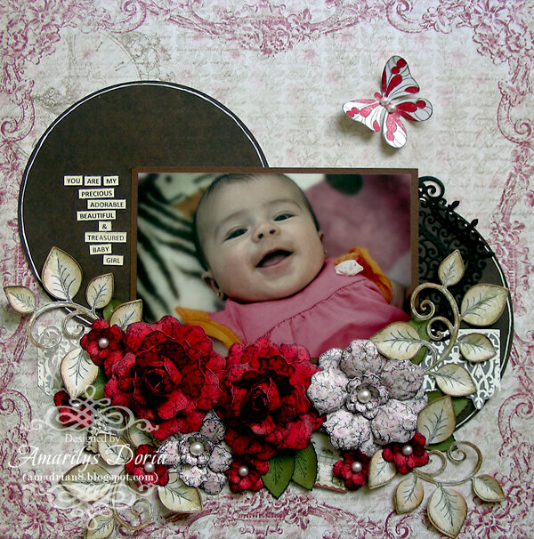 Treasured baby girl {Heartfelt Creations DT}