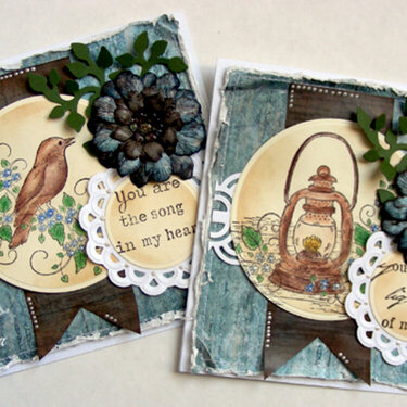 two cards set {Heartfelt Creations DT}