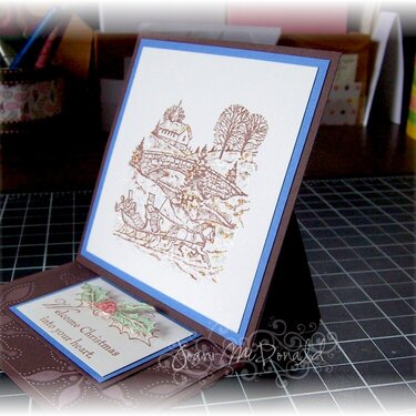 Easel Card-side view