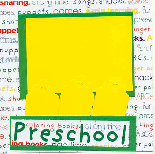 8 x 8 Preschool page