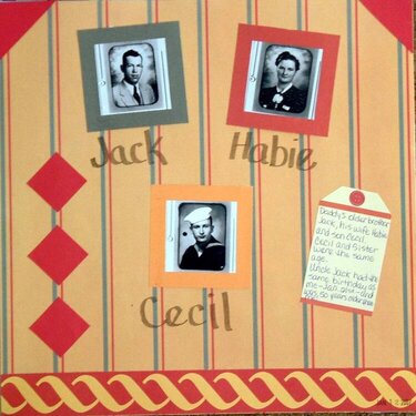 Uncle Jack, Aunt Habie and cousin Cecil