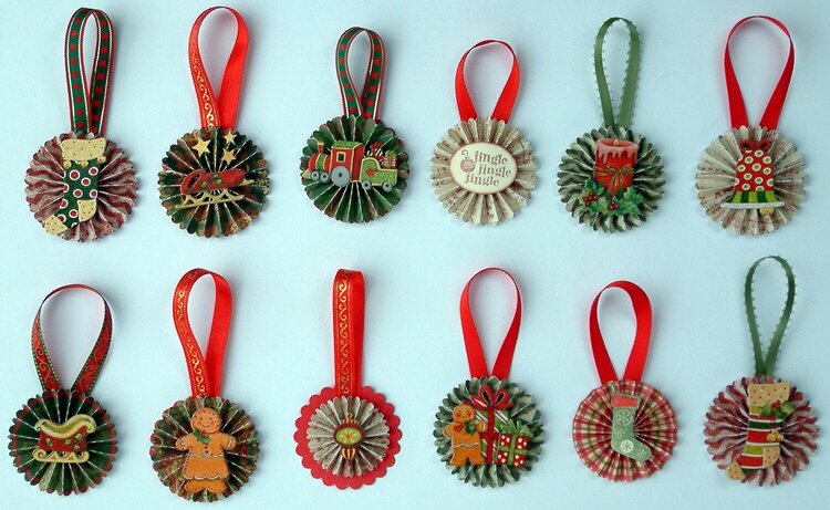 Rosette Ornaments