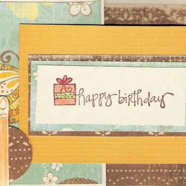 Joy Fold Birthday Card