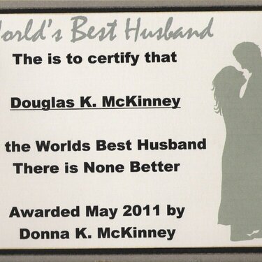 World&#039;s Best Husband Award