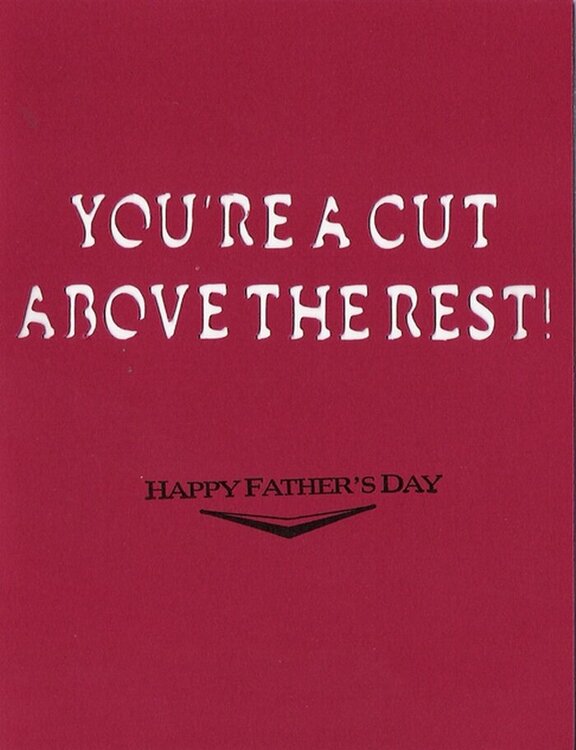 Inside Barbershop Father&#039;s Day Card