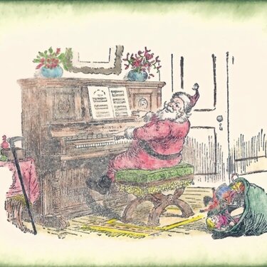 Santa at Piano