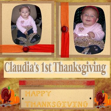 claudia&#039;s 1st thanksgiving