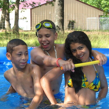 Kids in the pool