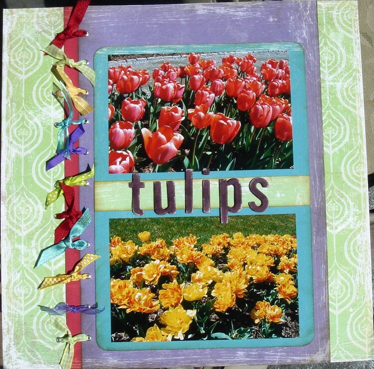 Tulips (left page)