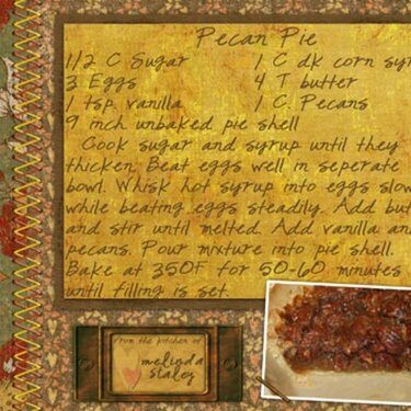 Pecan Pie recipe