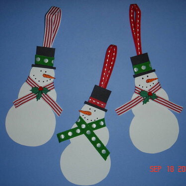 Snowman Tags