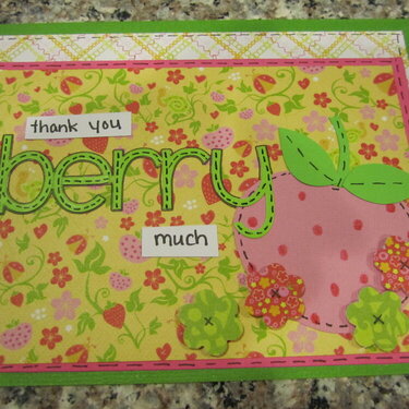Thank You Berry Much card
