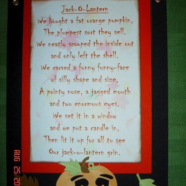 Jack o lantern poem close up