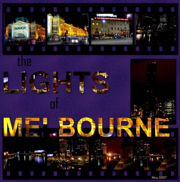 The lights of Melbourne