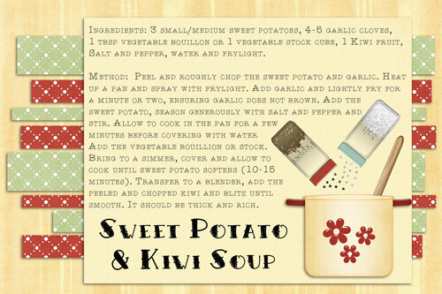 Sweet Potato &amp; Kiwi Soup
