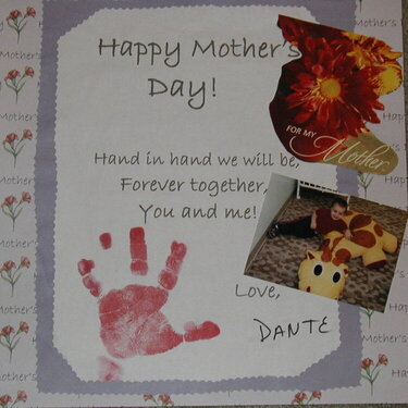 Mother&#039;s Day Card part 1