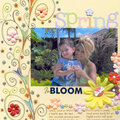 **Spring in bloom**  my 1st Doodle layout!