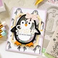 Pretty Pink Posh "Penguin Shaker" card