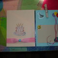 Birthday Library pocket and card