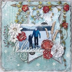 Hello Winter last DT layout for ***Scrap Around the World***