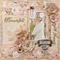 Beautiful and Sweet Girl layout for ***Cheery Lynn Designs***