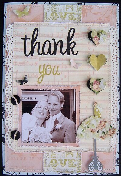 Thank you card * In Love * by webster&#039;s pages