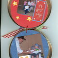 Scrapbook in a CD Tin Open to see the inside
