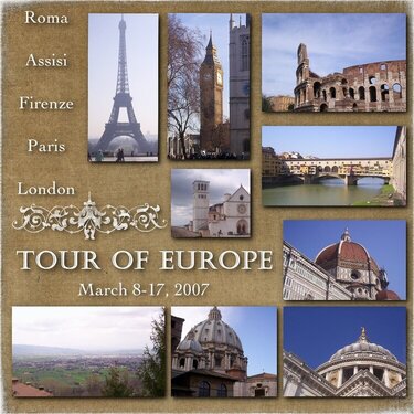 Tour of Europe 2007 Album Cover