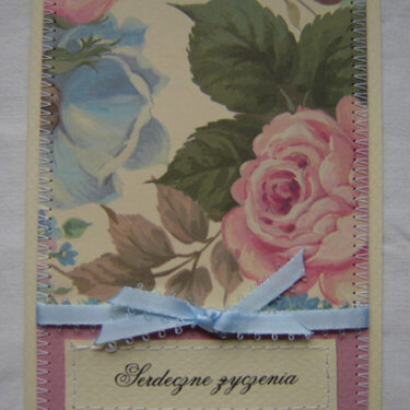 Vintage Roses Card