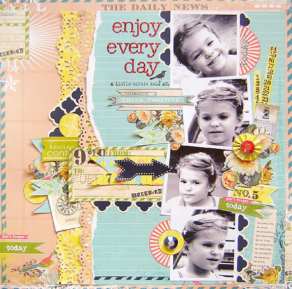 {Enjoy Every day} *Pink Paislee*