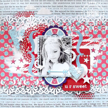 {U R Sweet} layout *Pink Paislee*