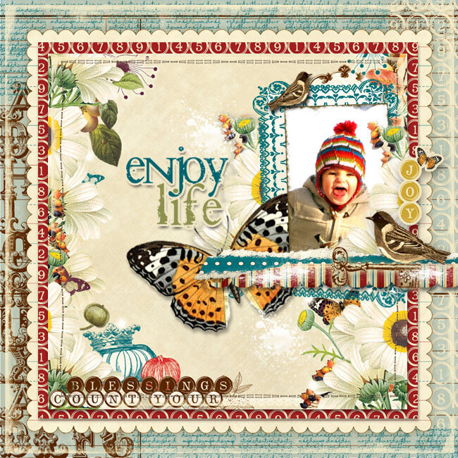 {Enjoy Life} *Webster&#039;s Pages digi*