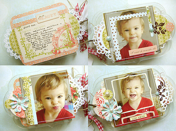 {Funny Faces} - acrylic mini album - inside part 2