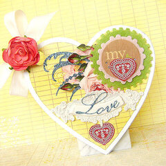 {My Love} - card *Pink Paislee*