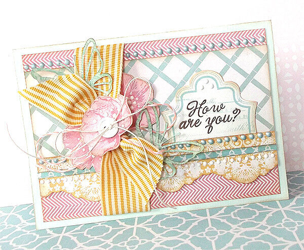 {How are you?} card *NEW Pink Paislee*