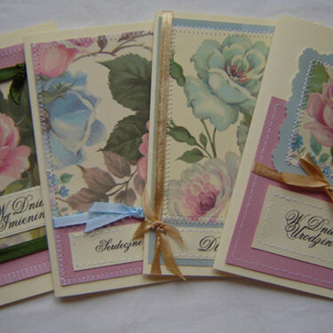 Vintage Rose - a set of cards
