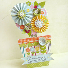 {With Best Wishes - flower tree} - card