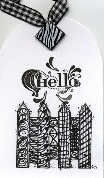 Zentangle tag challenge